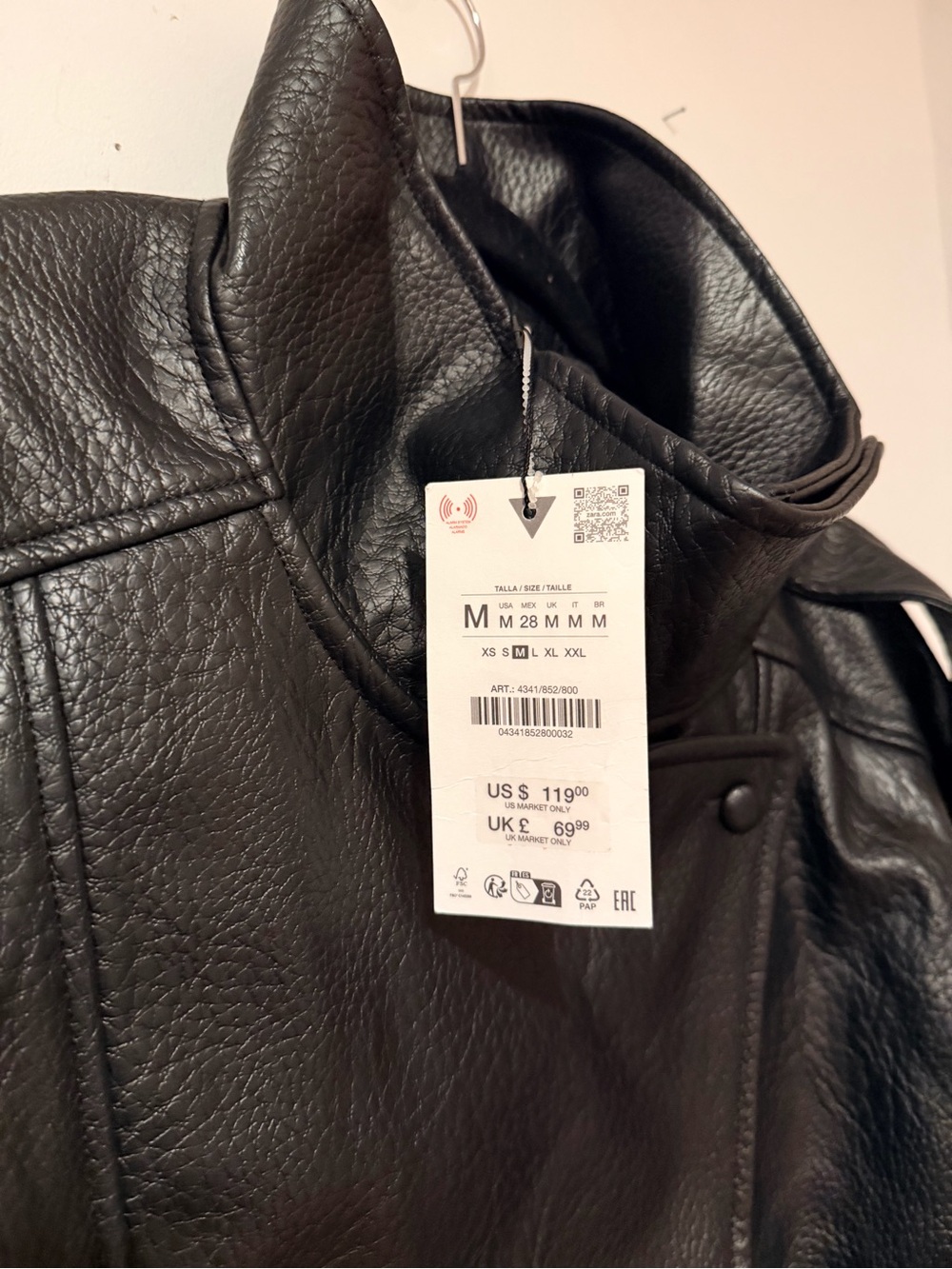 ZARA Viral Faux Leather Jacket - Picture 5 of 7
